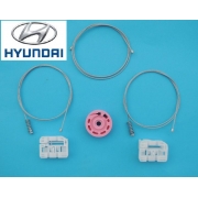 Hyundai i30 07- Podnośnik szyby Zestaw przód Prawy