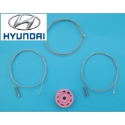 Hyundai i30 07- Podnośnik szyby Linki przód Lewy